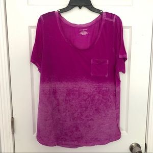 Lane Bryant Purple/Pink Ombré Tee- Size 18/20